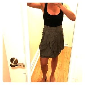 Anthropologie Black Dress Bubble Skirt